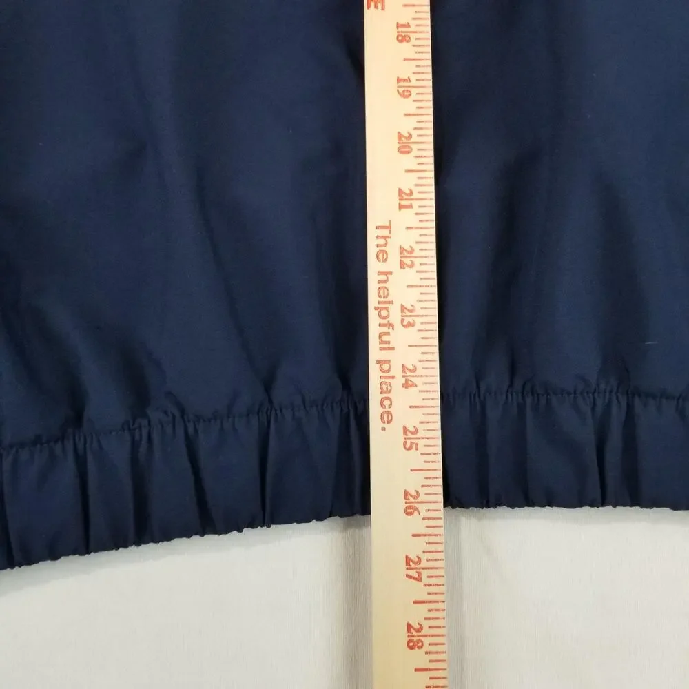 Nike Windbreaker Jacket Mens Large Blue Taped Seams 1/4 Zip Golf Pullover